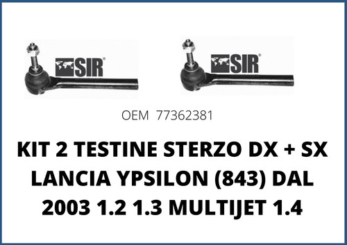 Kit testine sterzo sx - sterzo, dx