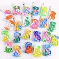 6x Dinosauro Arcobaleno Push