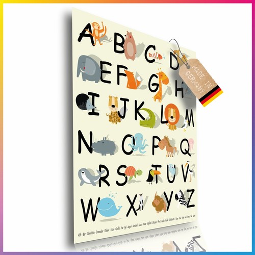 Poster animale abc per - poster,