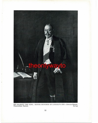 King george senior bencher - senior,