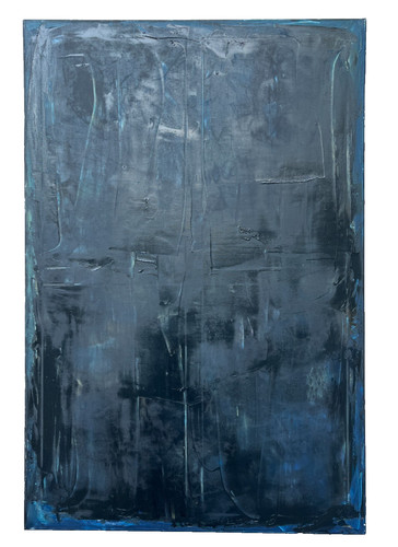 Quadro olio astratto nero - quadro,