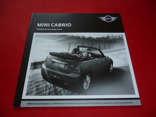 Listino prezzi mini cabrio r57 - prezzi,