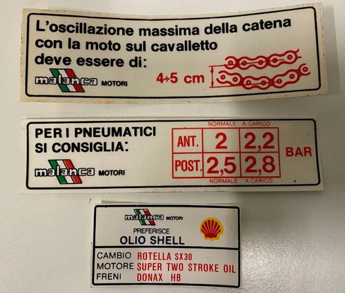 Kit adesivi loghi avertenze - kit,
