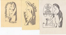 3 Exlibris Bookplate Klischee