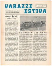 1954 TURISMO - VARAZZE ESTIVA Manifestazione STELLA DEL MARE *Giornale
