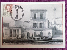 ITALIA 2002 CARTOLINA RIMONTAGGIO DELLA COLONNA ROMANA annullo BRINDISI CENTRO