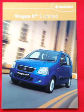 Brochure vendita SUZUKI WAGON R+ S-LIMITED 2003 mercato UK