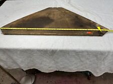 Armadio angolare antico vintage grande in legno massello tre ripiani                   