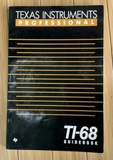 Texas Instruments Professional TI-68 Guida Manuale utente TI68, SC 1989