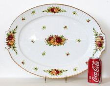 Old Country Roses HOLIDAY Royal Albert PIATTO DA PORTATA OVALE con manici 20"
