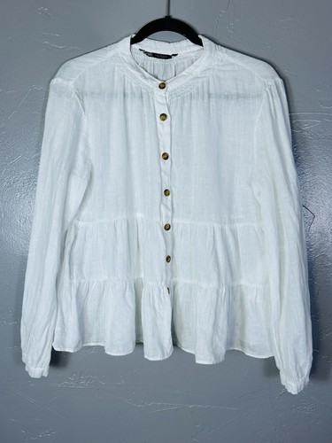 Blusa zara bianca - 100%, a