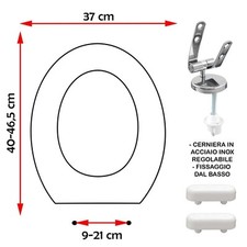 Sedile copriwater compatibile - copriwater,