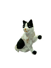 Gatto in Terracotta per Pastori Alti Cm 9/10 - Animali per Presepe