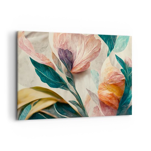 Quadro tela 120x80cm fiori - quadro,