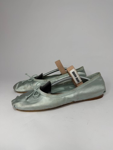Ballerine miu raso - miu, in