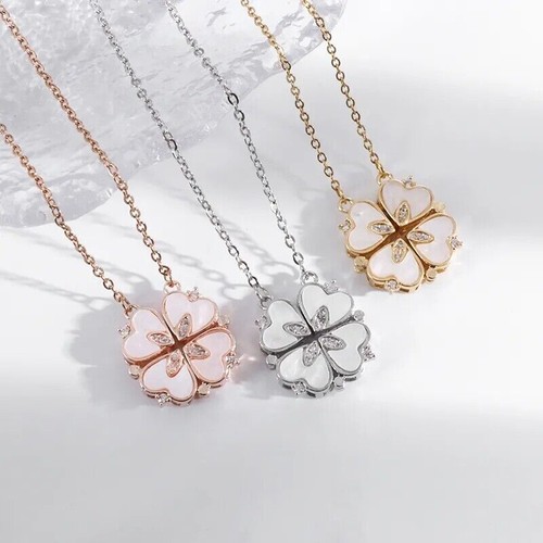 Collana ciondolo quadrifoglio - collana,