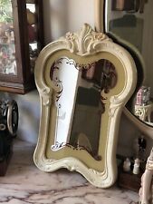 Specchio In Legno Panna Liberty Vintage