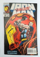 Iron Man 304 VF/NM 1994.Intro Hulkbuster Armor.W/Spiderman Fleer Insert.Marvel