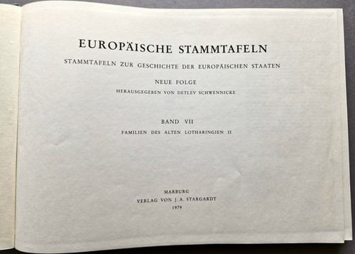 Europäische stammtafeln - europäische,