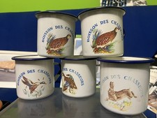 Vintage 5 Tazze in Latta