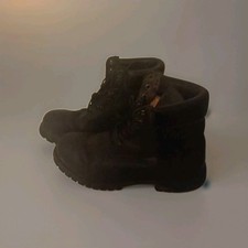Timberland Premium 6 pollici stivali da uomo 9,5 M nero nabuk impermeabili 10073 senza scatola