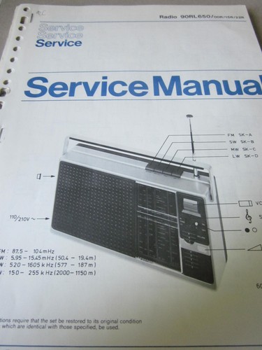 Radio philips 90rl650 schemi - philips,