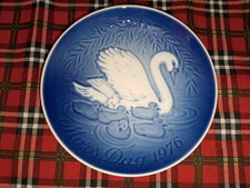 PIATTO DA COLLEZIONE IN PORCELLANA DANESE Mother's Day MAMMA 1976 VINTAGE