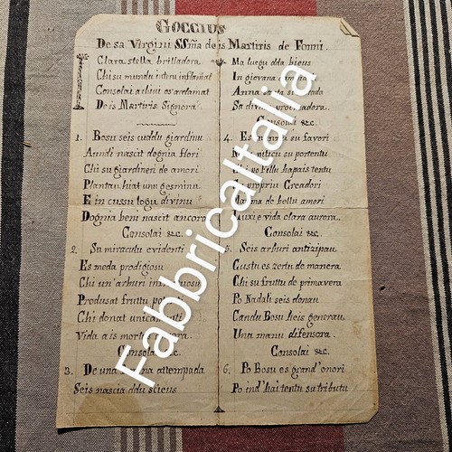 Antico manoscritto goccius - antico,