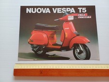 Piaggio Vespa 125 T5 Pole Position 1985 depliant italiano originale