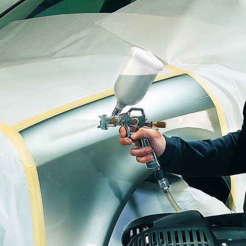 Aerografo con serbatoio - con, a