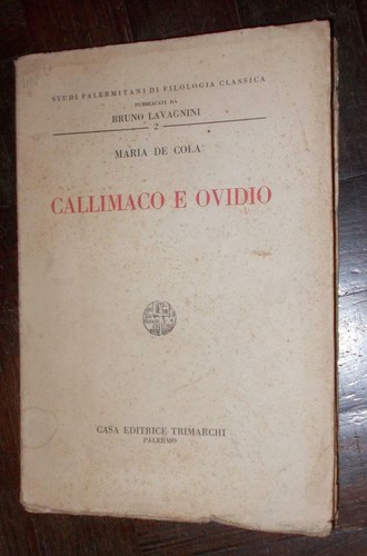 Callimaco ovidio maria de - callimaco, e