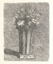 Giorgio Morandi : Vaso a righe