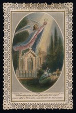 santino merlettato-holycard-canivet L'ANGELO OFFRE IL NOSTRO CUORE A GESU'