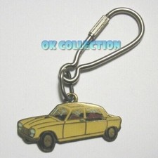 Vecchio Portachiavi vintage AUTO PEUGEOT 204 (old keyring)