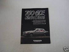 advertising Pubblicità 1983 VOLVO 760 GLE TURBO DIESEL