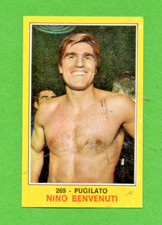 NINO BENVENUTI N° 269 CAMPIONI DELLO SPORT PANINI 1970 71  TRACCE DI CELLINA AJO