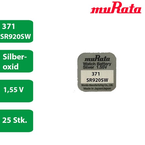 Murata 371 batteria - 25,