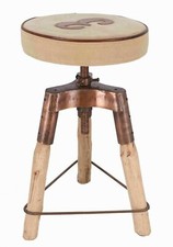 Sgabello metallo legno - di,