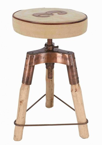 Sgabello metallo legno - di, e