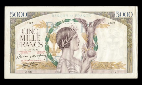 Francia 5000 franchi - francia,