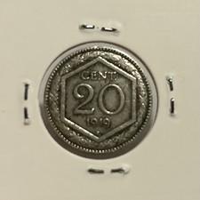RARA. 20 Centesimi 1919 Errore