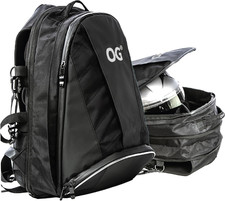 Ez-Rider PRO Zaino Moto Nero Espandibile 28-35L, Borsa Porta-Casco, Cinghia per 