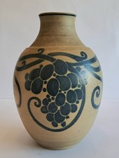 Galileo Chini Vaso Gres 27cm, no Ceramica Ponti Andlovitz Lenci Faenza Ginori