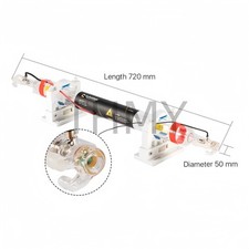 1PZ Tubo Laser CO2 40W 720mm Dia.50mm Tubo Vetro per Taglio Incisione Laser CO2