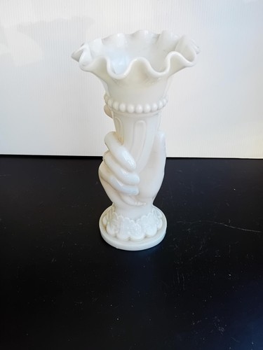 Vaso vetro opalino - vaso, bianco