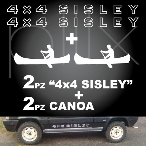 Adesivo panda 4x4 sisley - panda,