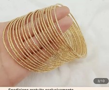 30 Braccialetti Placcati Oro