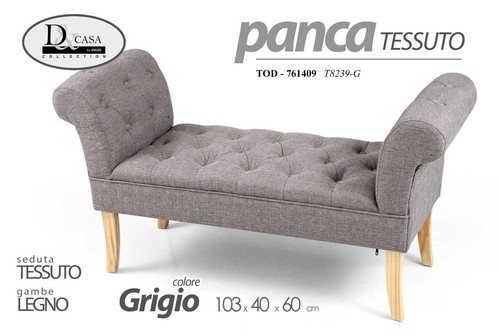 Panca scendiletto tessuto - panca,
