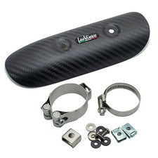 Scudo termico LeoVince coperchio scarico SBK, carbonio per Kawasaki Ninja 400 / Z 400