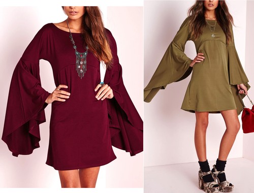 Vestito donna maniche - vestito, lunghe